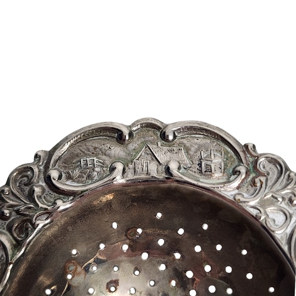 Dutch Articulated Windmill 800 Silver Tea Strainer #16025 - Picture 8 of 10